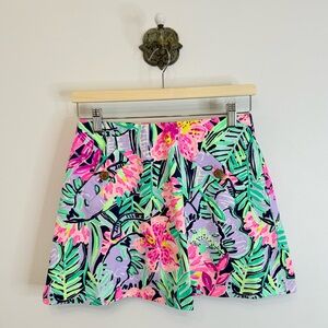 Lilly Pulitzer Madison Skort Slathouse Soirée Women’s XS Elephant Golf Tennis